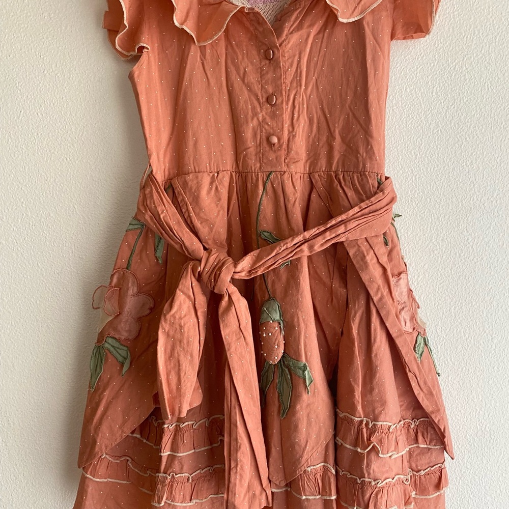 Meli Meli Strawberry dress girls 6